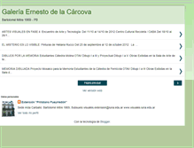 Tablet Screenshot of galeriaernestodelacarcova.blogspot.com