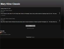 Tablet Screenshot of maryklineclassic.blogspot.com