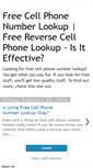 Mobile Screenshot of free-cell-phone-number-lookup.blogspot.com