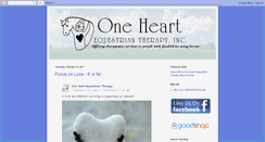 Desktop Screenshot of oneheartequestriantherapy.blogspot.com