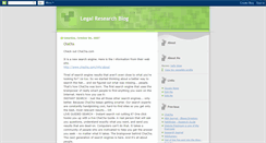 Desktop Screenshot of legalresearchblog.blogspot.com