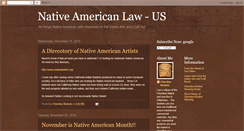 Desktop Screenshot of nativeamericanlawus.blogspot.com
