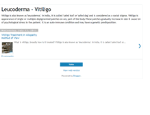 Tablet Screenshot of leucodermavitiligo.blogspot.com