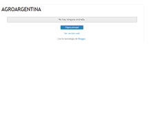 Tablet Screenshot of agro-argentina.blogspot.com