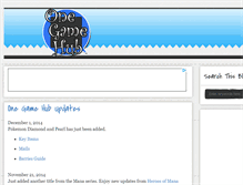 Tablet Screenshot of onegamehub.blogspot.com