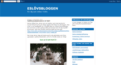 Desktop Screenshot of eslovsbloggen.blogspot.com