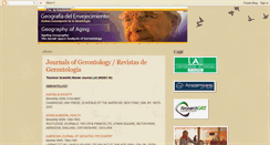 Desktop Screenshot of geografiadelenvejecimiento.blogspot.com