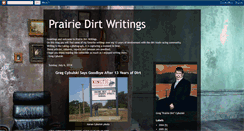 Desktop Screenshot of prairiedirtwriting.blogspot.com