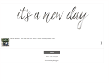 Tablet Screenshot of itsanewday-kessler.blogspot.com