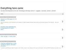 Tablet Screenshot of everythingherecome.blogspot.com