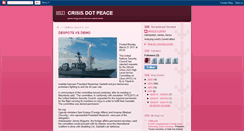 Desktop Screenshot of crisisdotpeace.blogspot.com