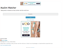 Tablet Screenshot of muslimwatcher.blogspot.com