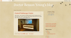 Desktop Screenshot of doctorbensonyeung.blogspot.com