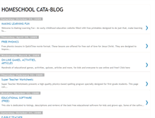 Tablet Screenshot of homeschoolcatablog.blogspot.com