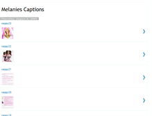 Tablet Screenshot of melaniescaptions.blogspot.com