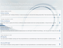 Tablet Screenshot of equinefacilitatedpsychotherapy.blogspot.com