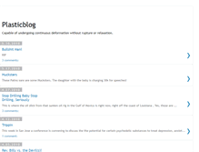 Tablet Screenshot of aplasticblog.blogspot.com