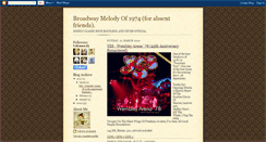 Desktop Screenshot of broadwaymelodyof1974.blogspot.com
