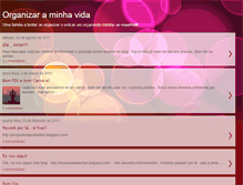 Tablet Screenshot of organizarminhavida.blogspot.com