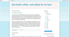 Desktop Screenshot of drankcoffeeandtalked.blogspot.com