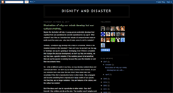 Desktop Screenshot of dignityanddisaster.blogspot.com