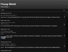 Tablet Screenshot of fisxup.blogspot.com