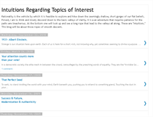 Tablet Screenshot of intuitionsregardingtopicsofinterest.blogspot.com