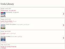 Tablet Screenshot of myurdulibrary.blogspot.com