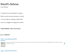 Tablet Screenshot of chesspetroffsdefensee-book.blogspot.com