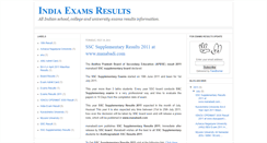 Desktop Screenshot of exam-results-indian.blogspot.com