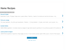 Tablet Screenshot of ammas-recipes.blogspot.com