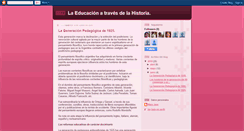 Desktop Screenshot of laeducacionatravesdelahistoria.blogspot.com