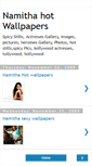 Mobile Screenshot of namitha-cute-pics.blogspot.com