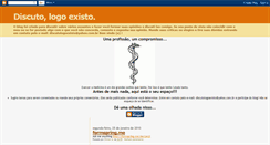 Desktop Screenshot of discutologoexisto.blogspot.com