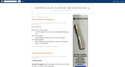 Desktop Screenshot of downloadyahoomessenger9.blogspot.com