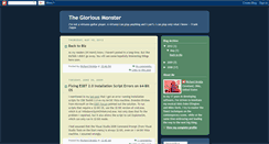 Desktop Screenshot of gloriousmonster.blogspot.com