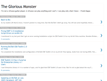 Tablet Screenshot of gloriousmonster.blogspot.com