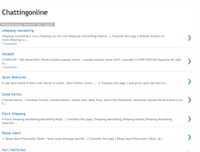 Tablet Screenshot of chattingonline021071.blogspot.com