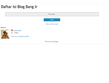 Tablet Screenshot of bang-ir-sitemap.blogspot.com