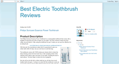 Desktop Screenshot of electrictoothbrushreviews.blogspot.com