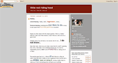 Desktop Screenshot of little-redridinghood.blogspot.com