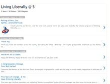 Tablet Screenshot of livingliberally5thanniversary.blogspot.com