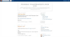 Desktop Screenshot of federaltoastmastersweblog.blogspot.com