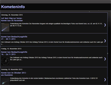 Tablet Screenshot of kometeninfo.blogspot.com