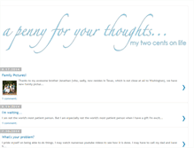 Tablet Screenshot of my2centsonlife.blogspot.com