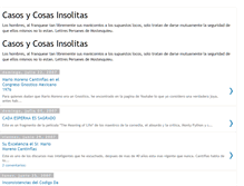 Tablet Screenshot of casosycosasinsolitas.blogspot.com