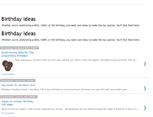 Tablet Screenshot of birthday-ideas.blogspot.com