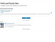 Tablet Screenshot of faithandfamilyman.blogspot.com