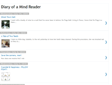 Tablet Screenshot of mindreaderdiary.blogspot.com