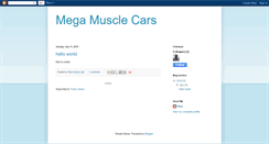 Desktop Screenshot of megamusclecars.blogspot.com